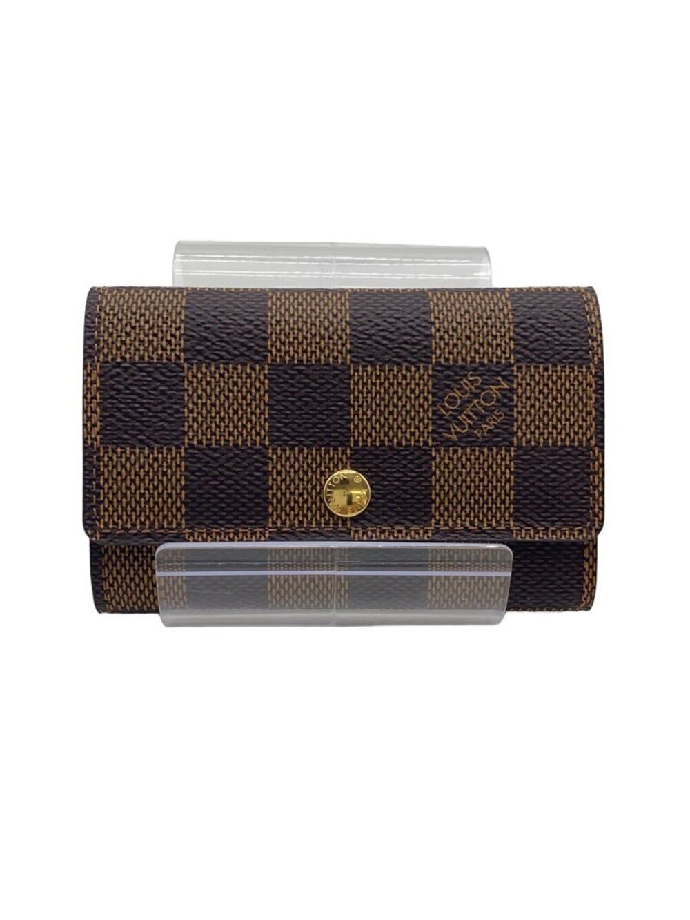 LOUIS VUITTON Multicles Ebene Brown Leather Brown